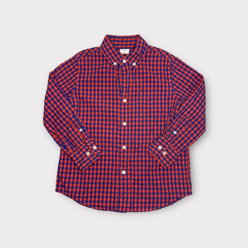 Crewcuts Red & Blue Plaid Button Down Shirt